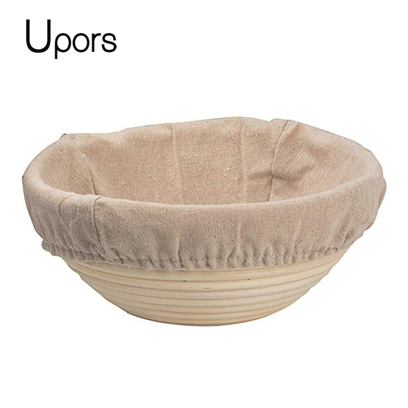 Fermentation Crock - UPORS หวายขนมปัง Proofing ตะกร้าธรรมชาติรูปไข่หวายหวายแป้งหมัก Sourdough Banneton