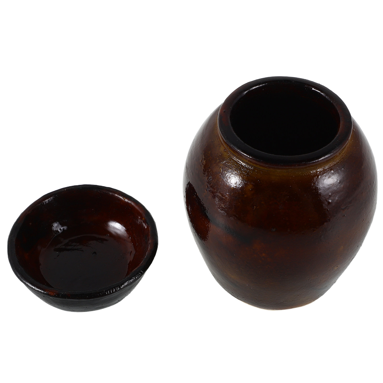Fermentation Crock - โถหมักแบบเกาหลีขนาดเล็ก ทำด้วยมือ ของตกแต่งสำหรับบ้านตุ๊กตา ฉากครัวจิ๋ว อาหารเกาหลี