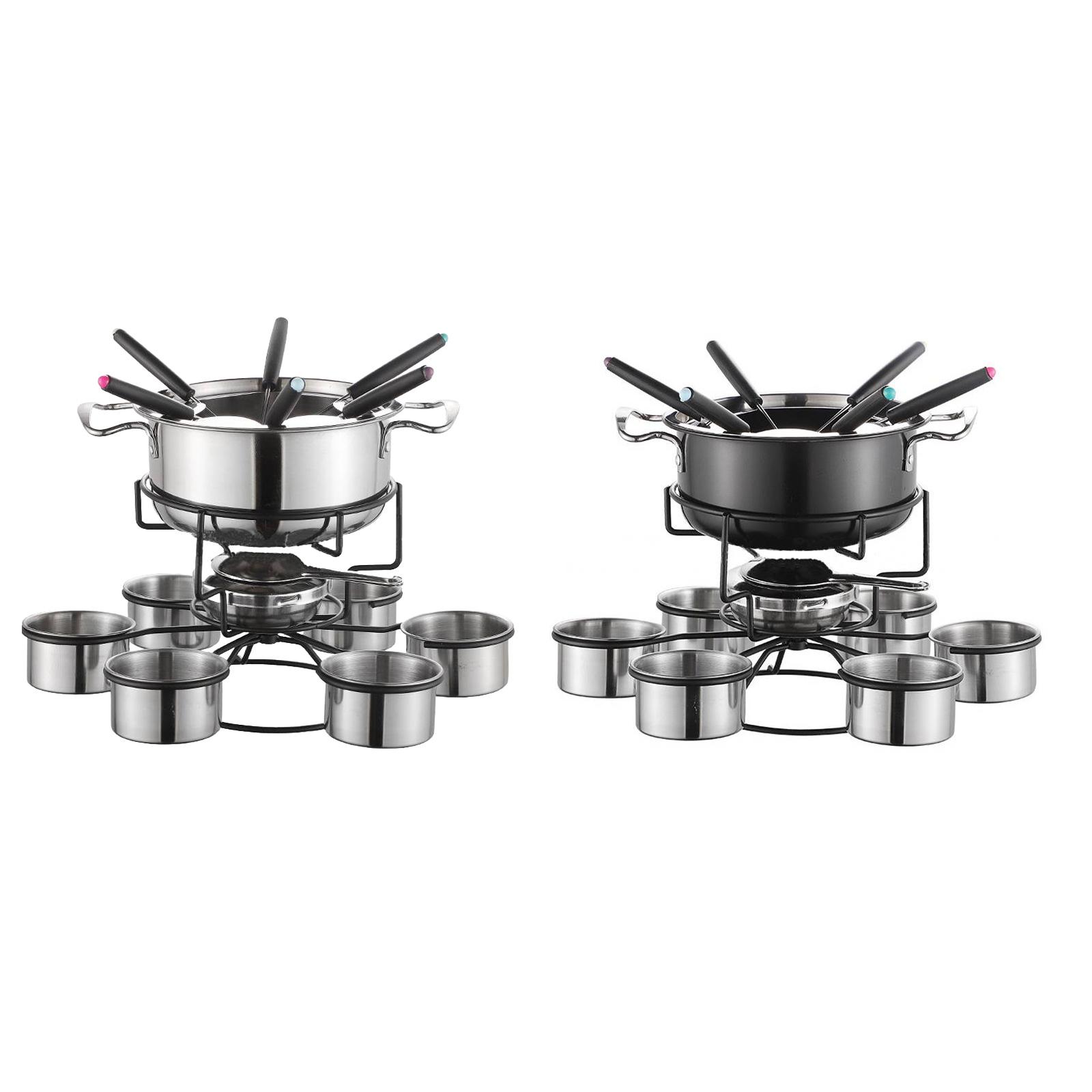 Home Cooking Set - ชุดหม้อฟองดูพร้อมเตาปรุงอาหารแบบหนาพิเศษอเนกประสงค์ ใช้งานได้หลากหลาย เหมาะสำหรับงานแต่งงาน งานเลี้ยงวันเกิด ปิกนิก แคมป์ปิ้ง