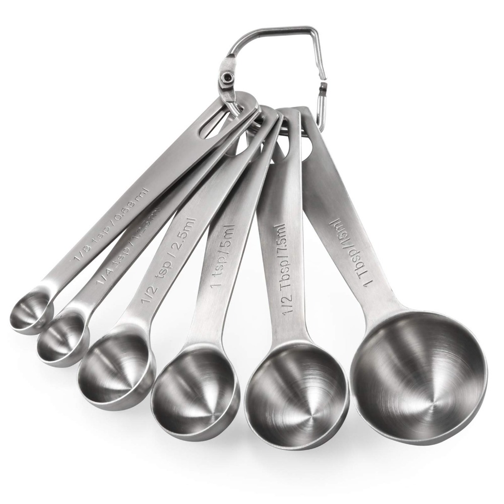 ชุดช้อนตวงสแตนเลสเกรดอาหาร 6 ช - Home Cooking Set บทวิจารณ์และราคา
