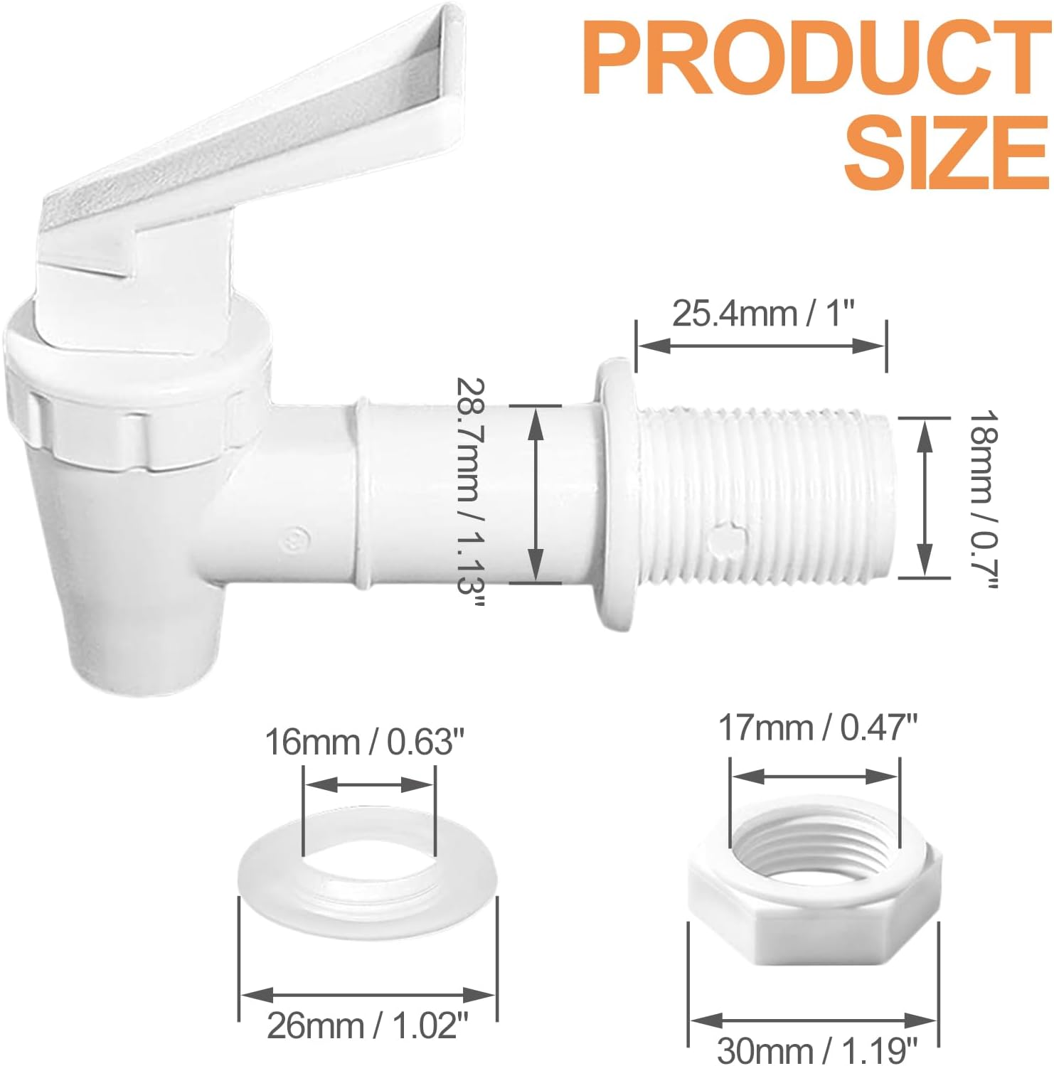 ก๊อกน้ำพลาสติกสีขาวสำหรับถังบร - Fermentation Crock บทวิจารณ์และราคา
