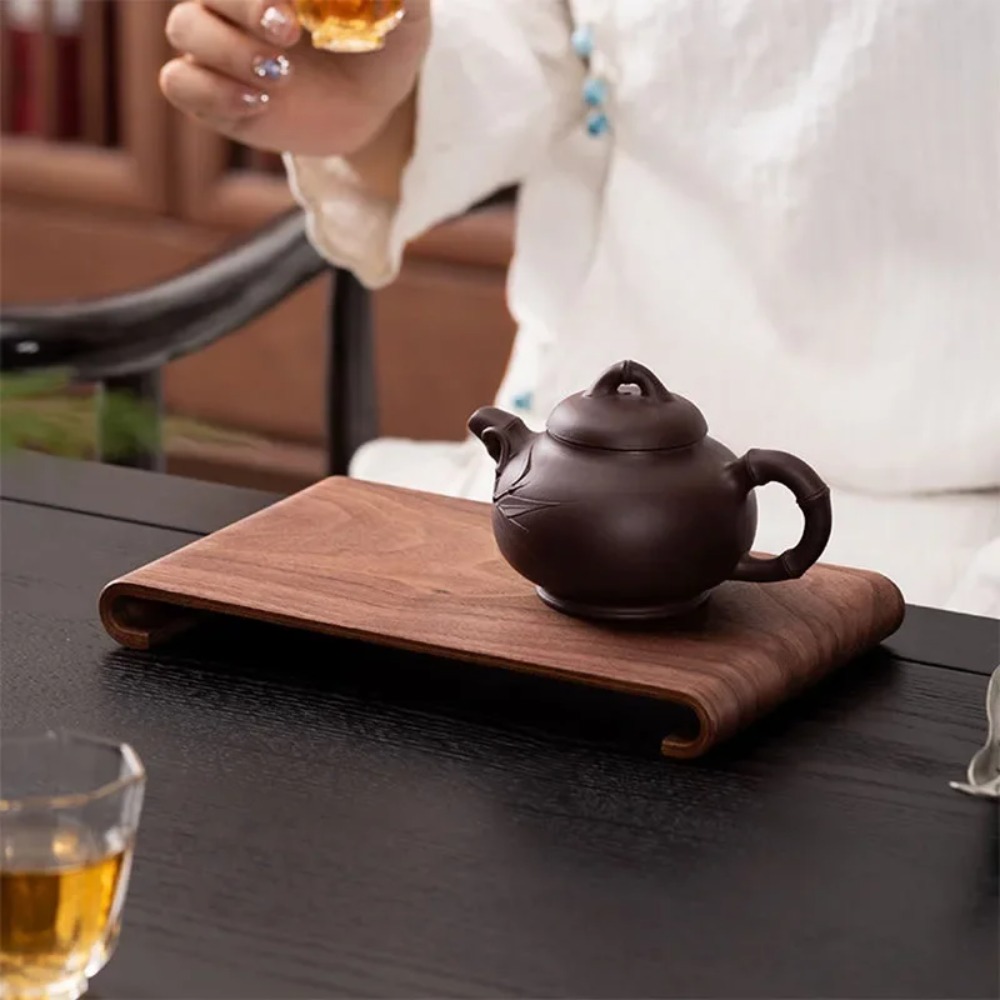 ถาดไม้สำหรับกาแฟและชา รูปทรงสี - Home Cooking Dishes บทวิจารณ์และราคา