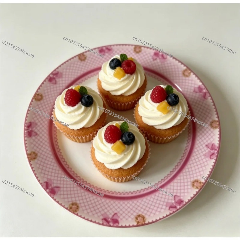 จานเซรามิกรูปหัวใจสีชมพูลายลูก - Home Cooking Dishes บทวิจารณ์และราคา
