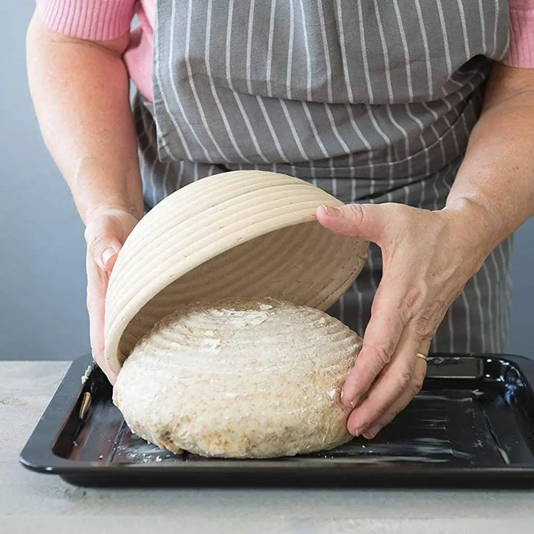 หวายธรรมชาติขนมปัง Proofing ตะ - Fermentation Crock บทวิจารณ์และราคา