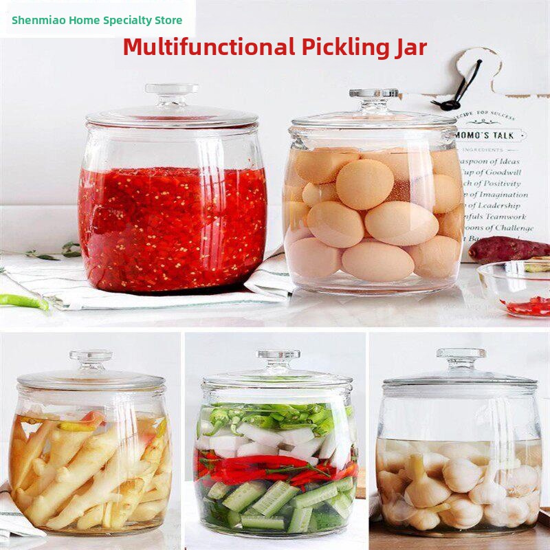 โถแก้วหนาพิเศษสำหรับกิมจิ พร้อ - Fermentation Crock บทวิจารณ์และราคา