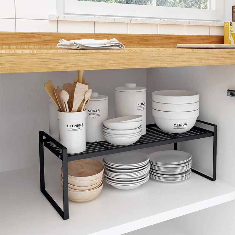 เหล็กจานชามชั้นเก็บเครื่องครัว - Home Cooking Dishes บทวิจารณ์และราคา