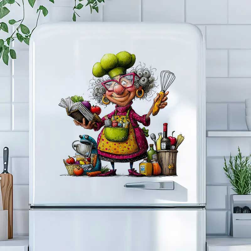 สติ๊กเกอร์ตกแต่งบ้านลายผู้หญิง - Home Cooking Meals บทวิจารณ์และราคา